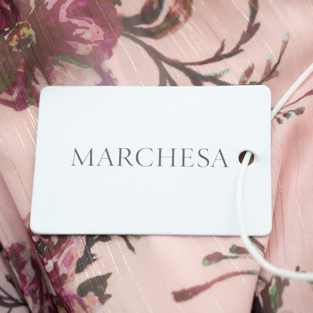 Marchesa Notte. Carrara bridesmaid gown in floral blush. - Picture 3 of 16